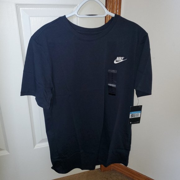 Nike Embroidered Shirt navy  Medium - Picture 1 of 7